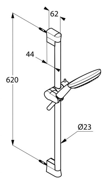 Душевой гарнитур Kludi Freshline хром 6793005-00